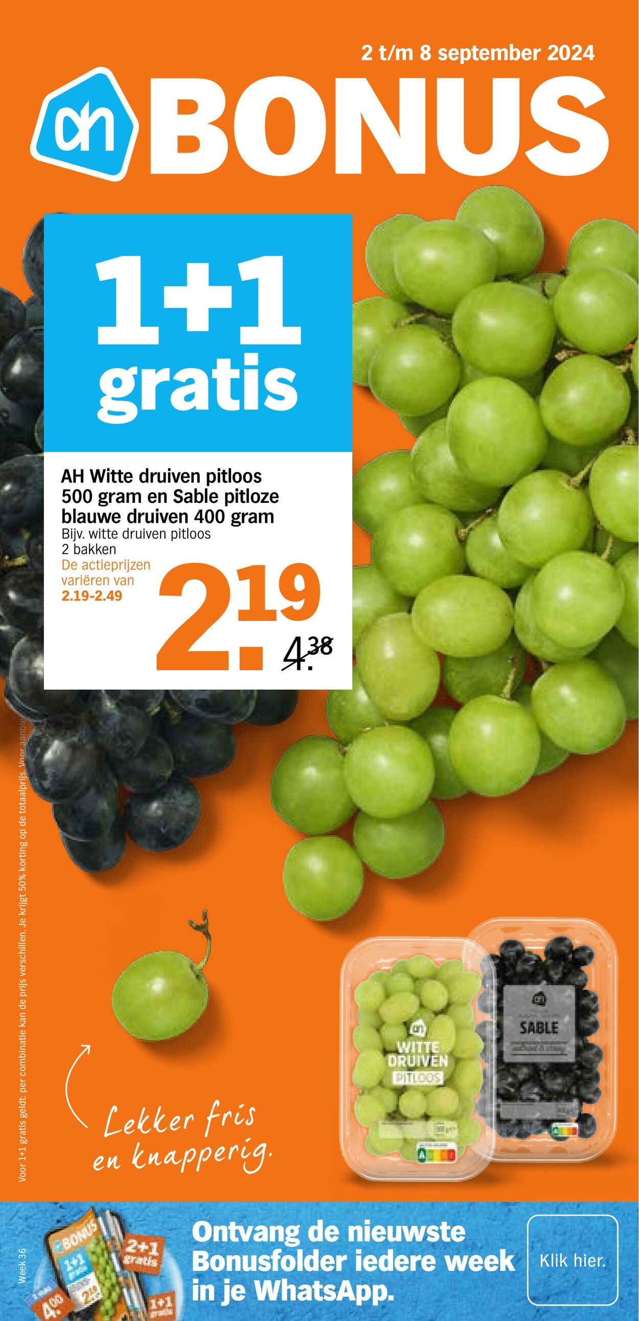 Folder Albert Heijn - Albert Heijn Bonusfolder online bekijken | AH.nl 2 sep., 2024 - 8 sep., 2024