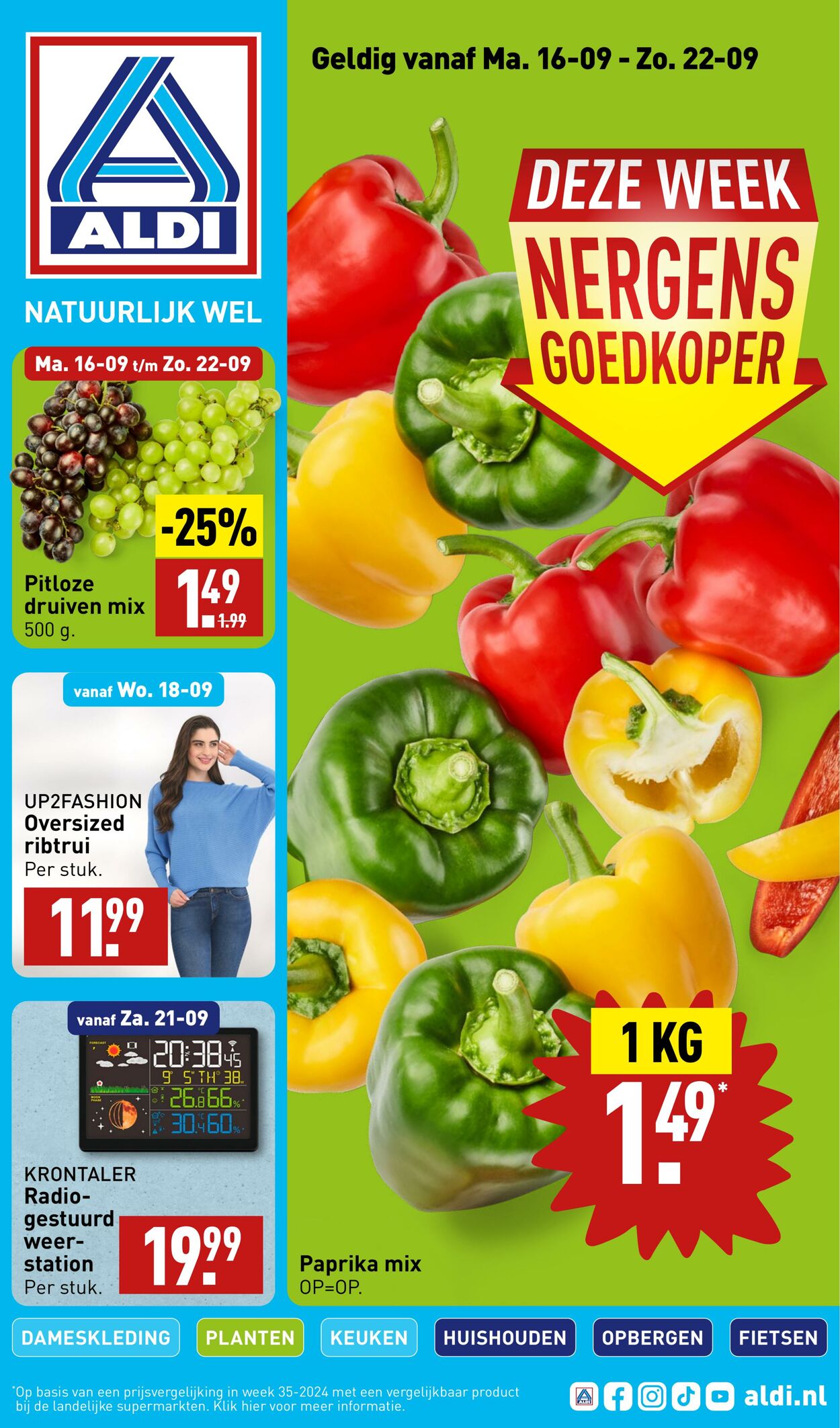 Folder Aldi - ALDI folder van volgende week 16 sep., 2024 - 22 sep., 2024