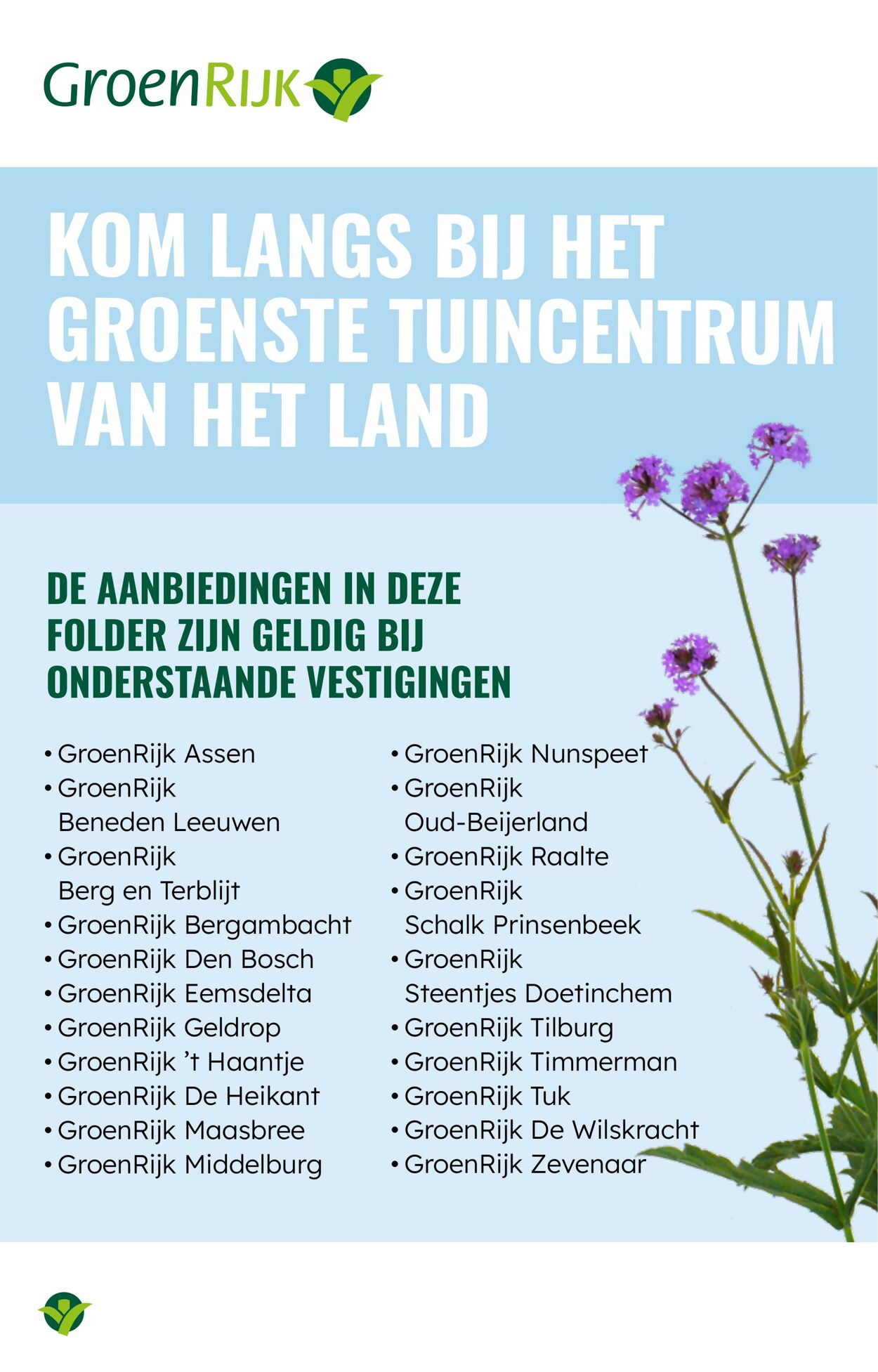 Folder Groenrijk 30.07.2025 - 12.08.2025