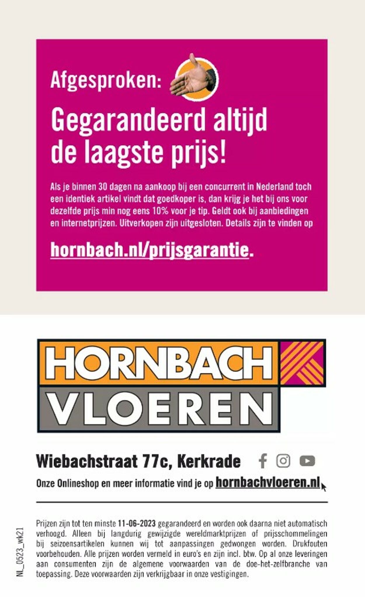 Folder Hornbach 22.05.2023 - 11.06.2023