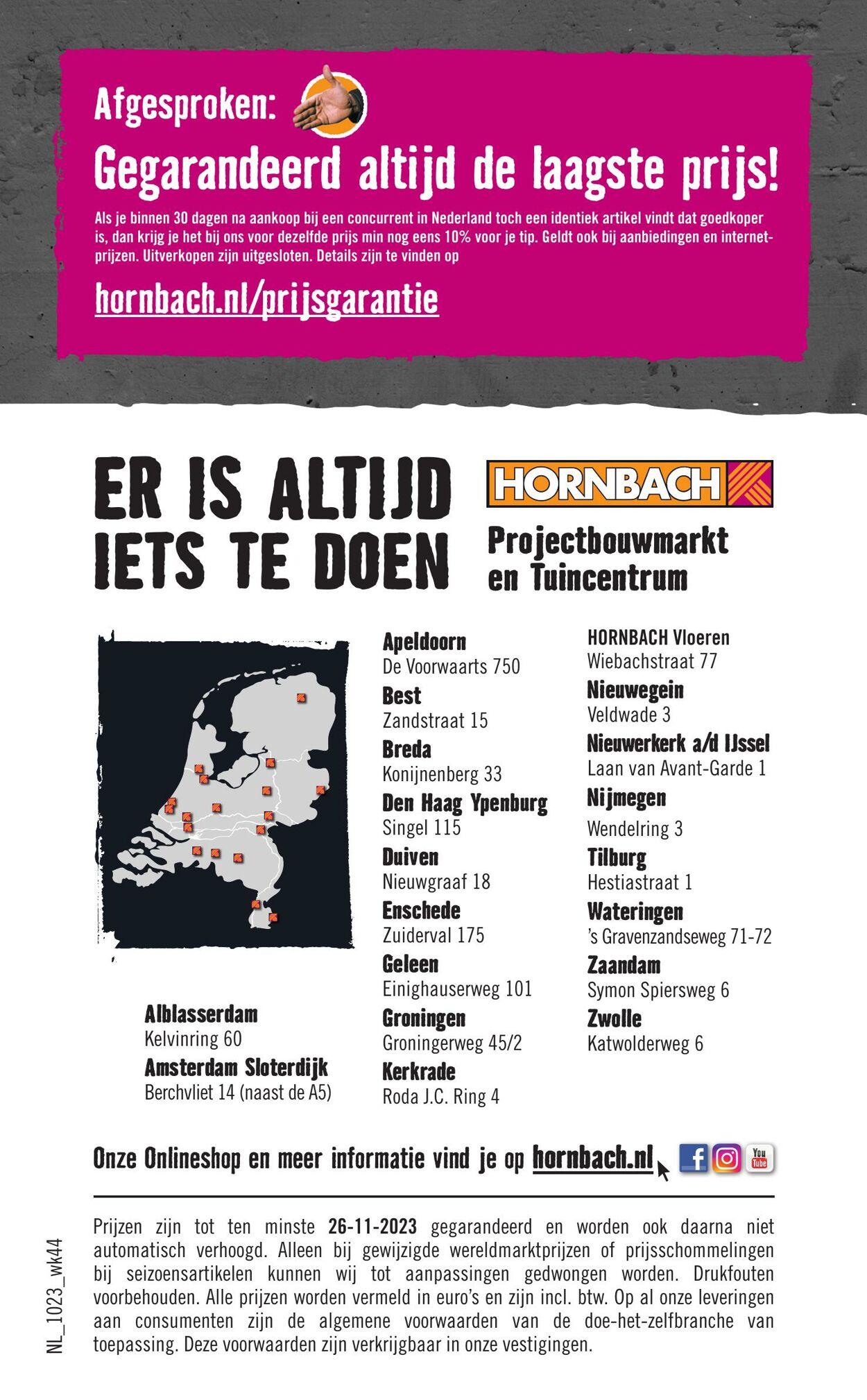 Folder Hornbach 01.11.2023 - 31.12.2023