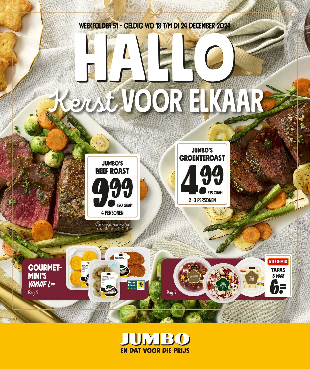 Folder Jumbo - Blader door de actiefolder van week 51 - Jumbo Supermarkten - Pagina 1 18 dec., 2024 - 24 dec., 2024