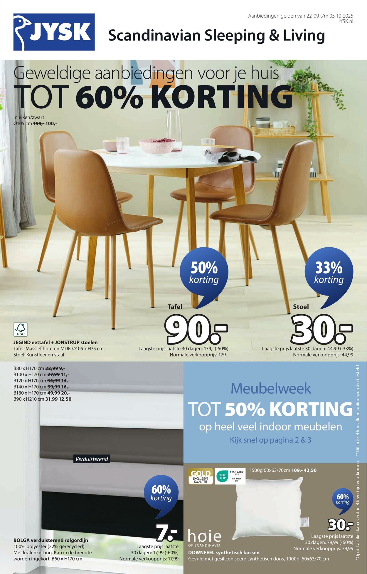 Folder Jysk 22.09.2025 - 05.10.2025