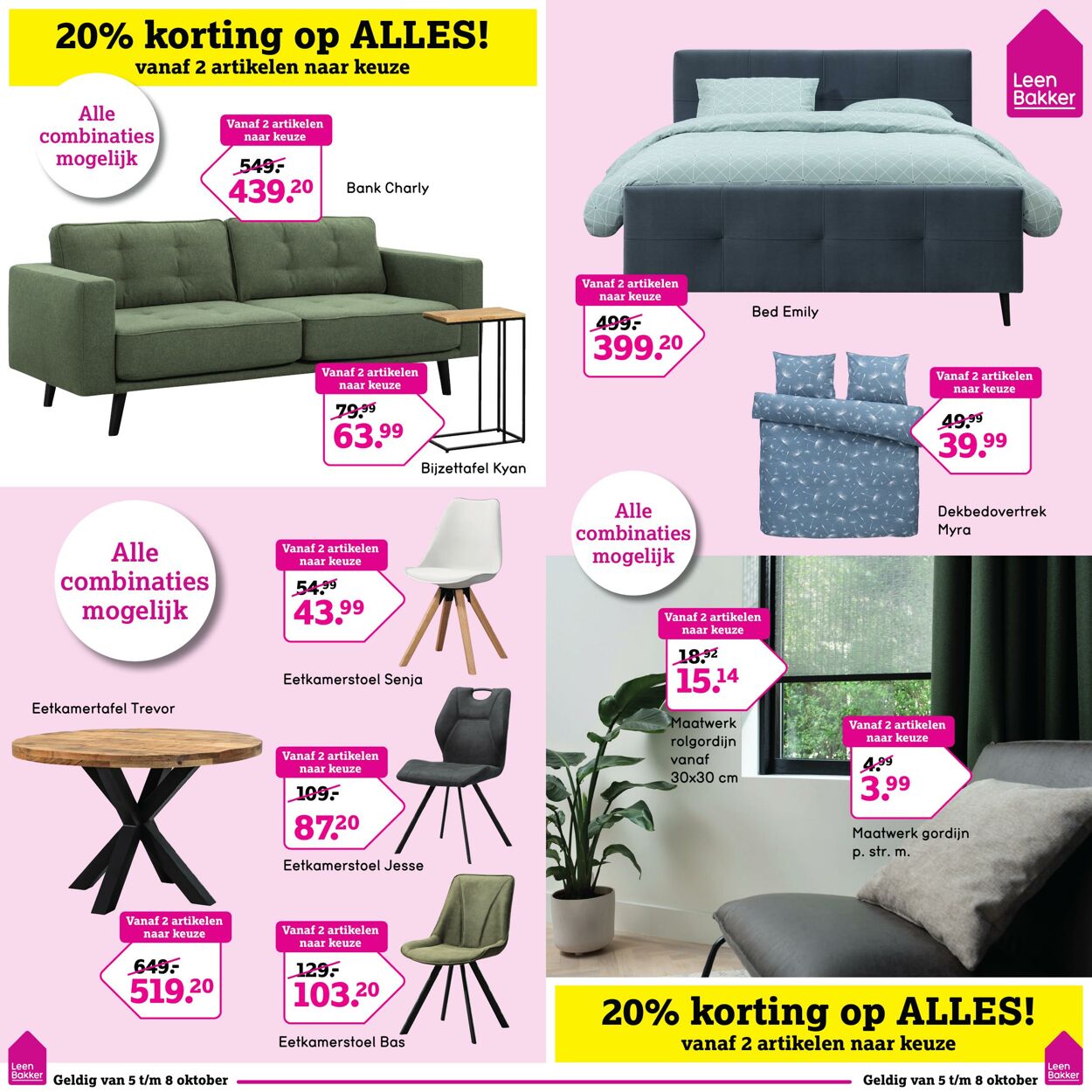 Leen Bakker Promotionele Flyer - Geldig vanaf 05.10 tot 08.10 - Pagina ...