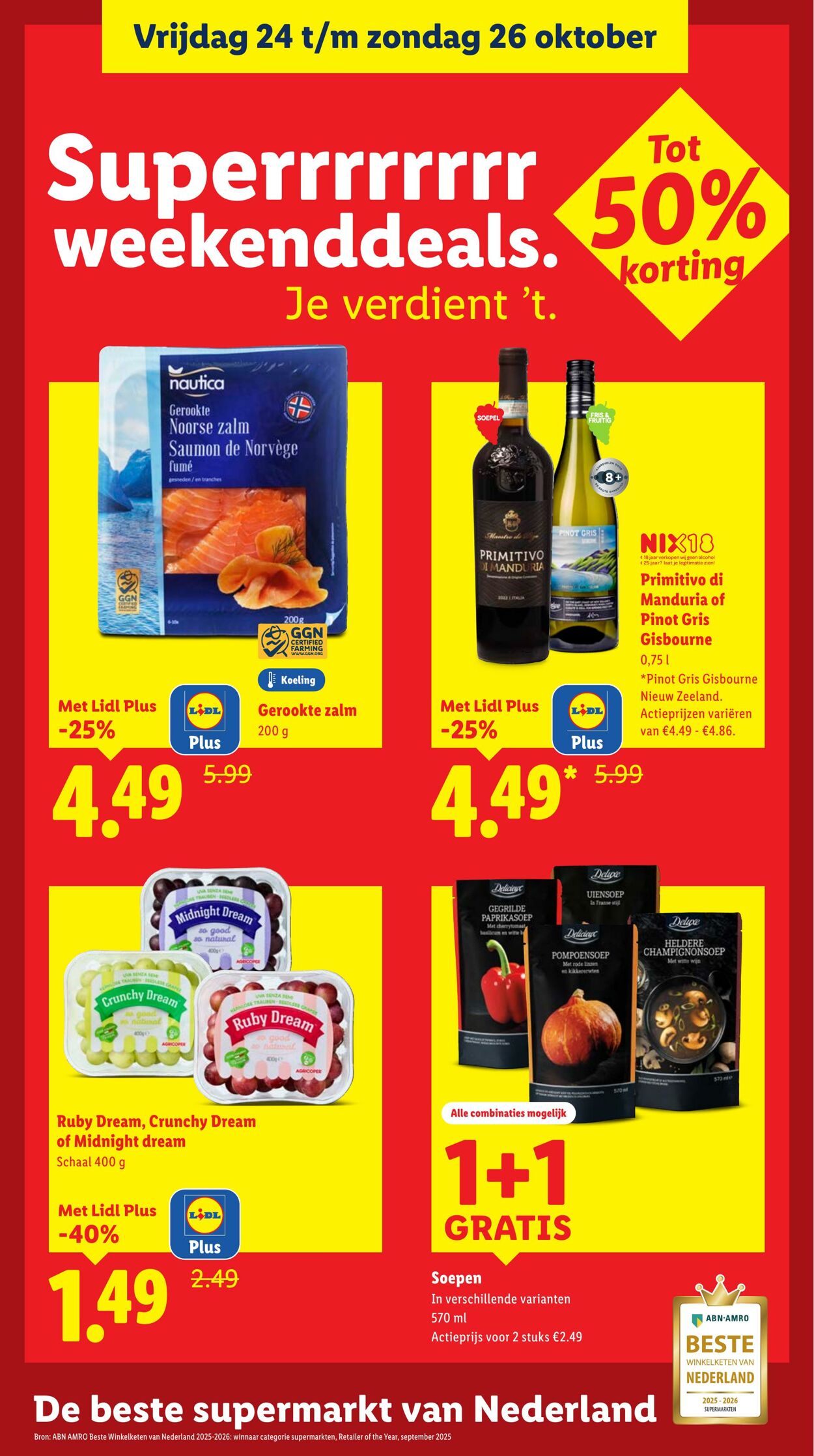 Folder Lidl 20.10.2025 - 26.10.2025