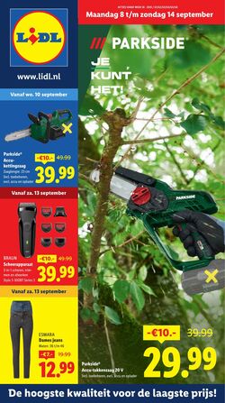 Folder Lidl 10.09.2025 - 16.09.2025