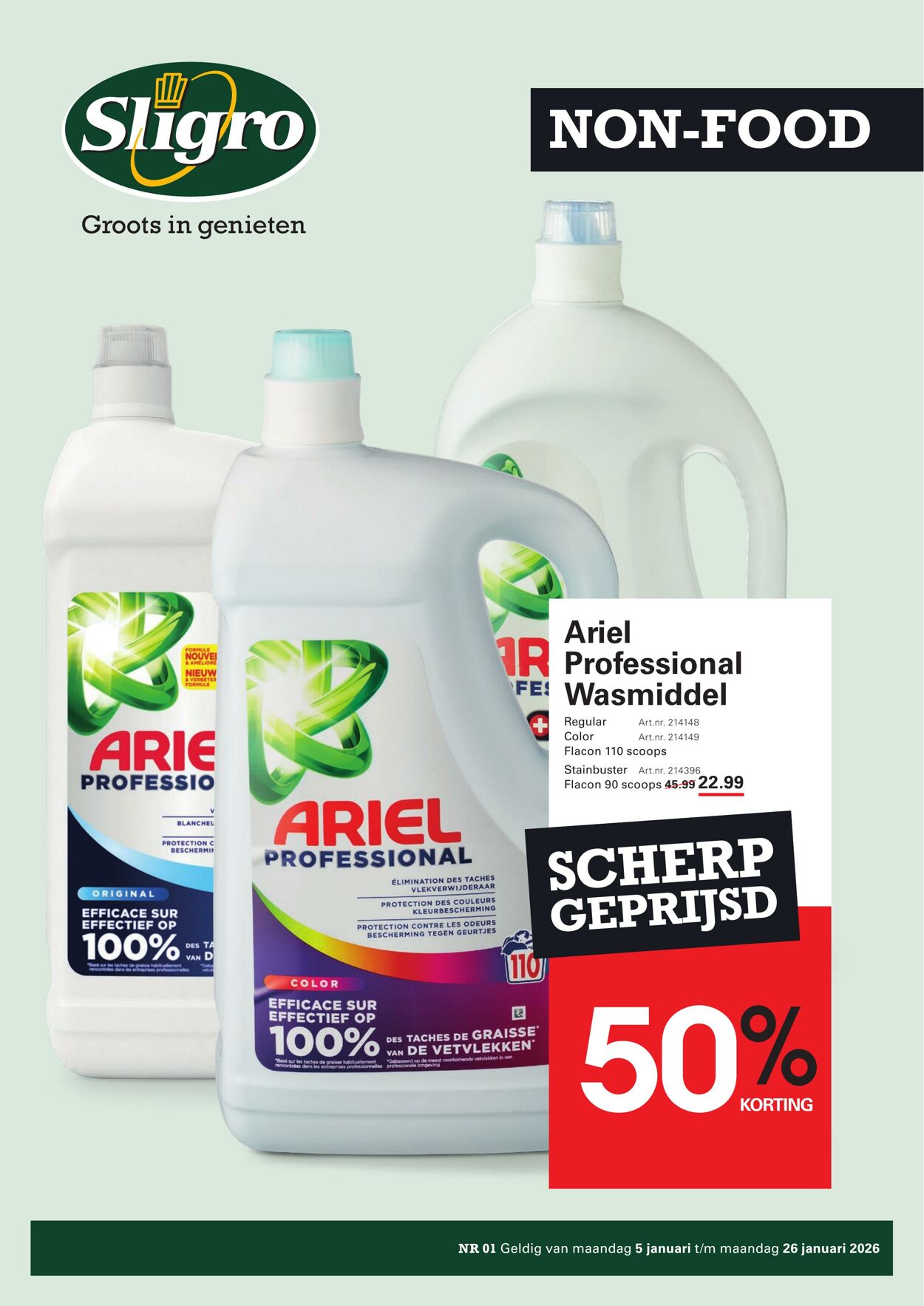 Folder Sligro 05.01.2026 - 26.01.2026