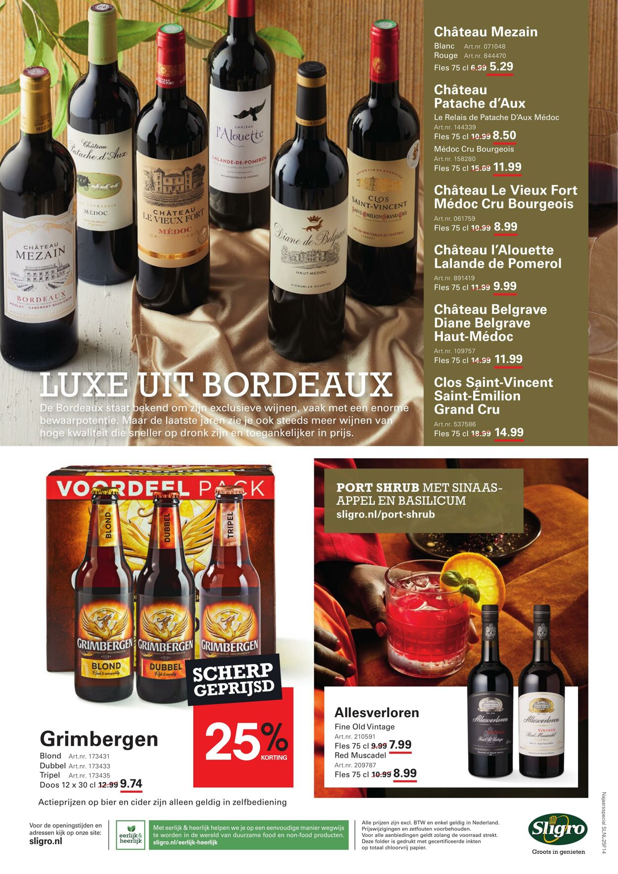 Folder Sligro 09.10.2025 - 27.10.2025