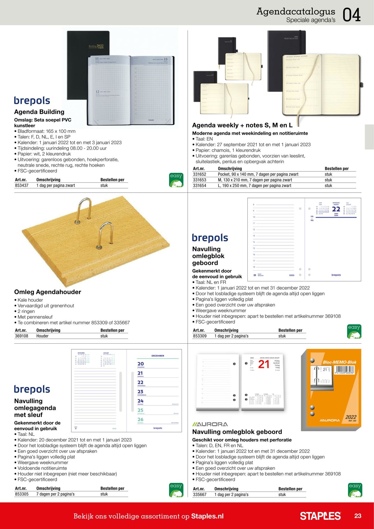 Folder Staples 01.01.2022 - 31.12.2022