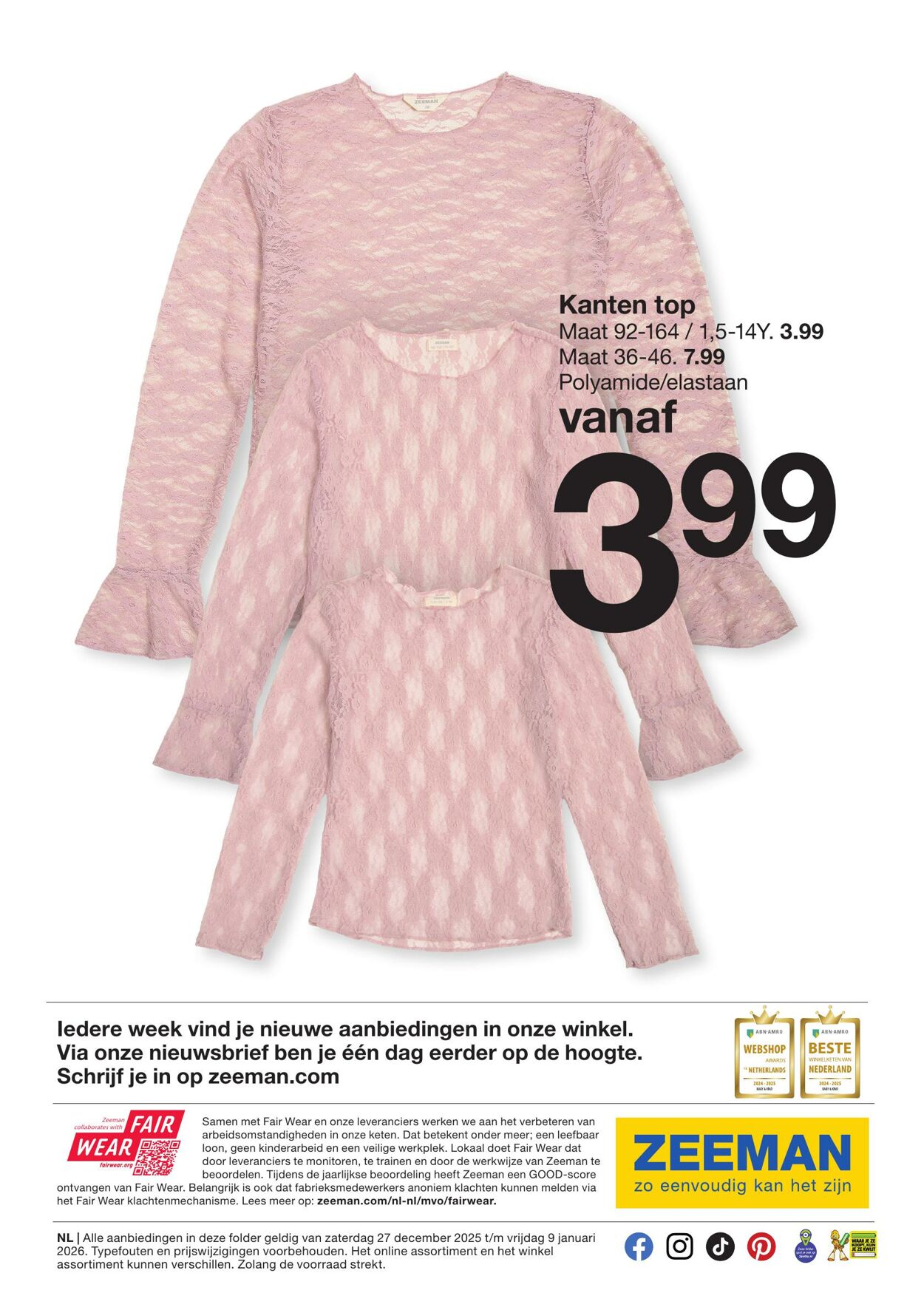 Folder Zeeman 29.12.2025 - 09.01.2026
